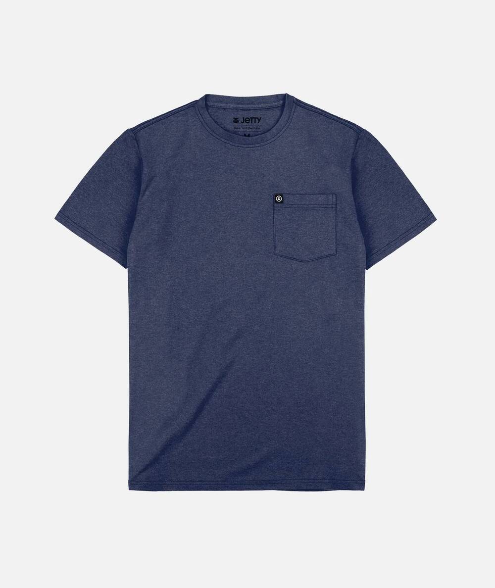 NEW JETTY men's striker pocket t shirt in navy